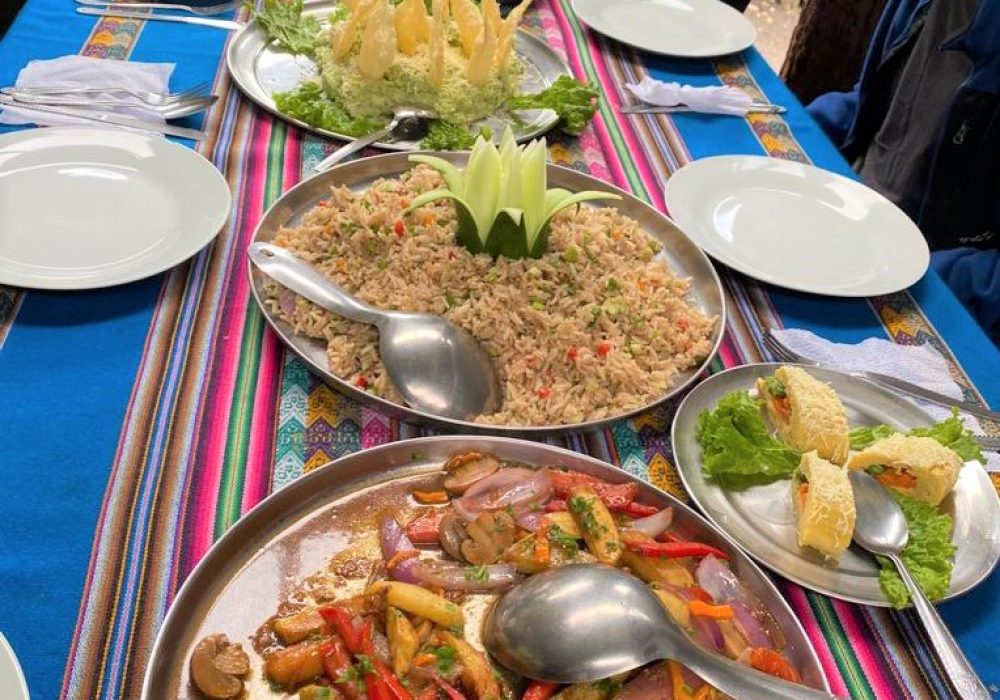 Gourmet trekking food by Machu Picchu Reservations